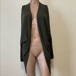 alley & gabby Elegant Green Open Front Cardigan Sweater